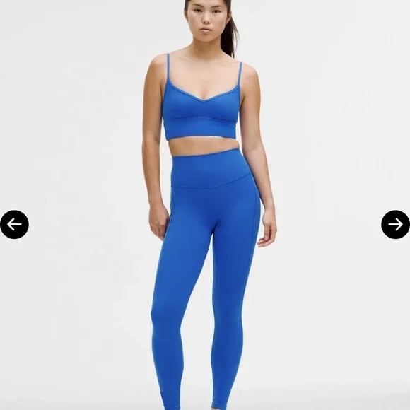 LULULEMON  Align™ Sweetheart Bra Light Support, A/B Cup - Cerulean Blue - Picture 3 of 6